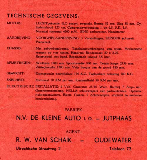 alco folder 1951 achterkant