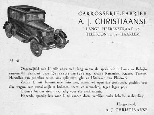 Carrosseriefabriek Christiaanse Foto 1