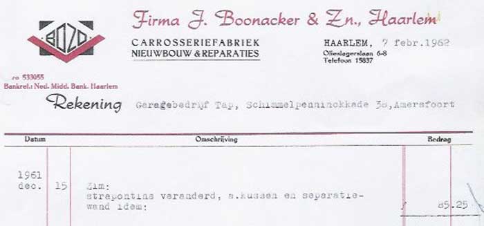 boonacker briefhoofd 1962