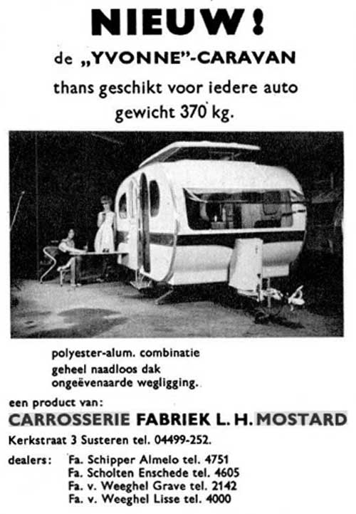 mostard carrosserie 19640300 yvonne caravan