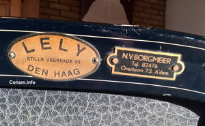 Lely rolstoel naamplaatje