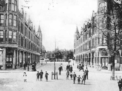 afbeelding 1 De Reederijstraat in 1906
