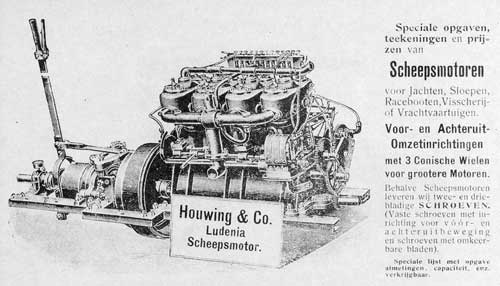 afbeelding 2 De Ludenia scheepsmotor uit de brochure van 1905