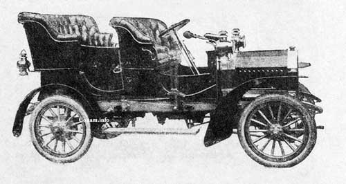 afbeelding 3 Het 10 12pk model met chassis type B uit de brochure van 1905