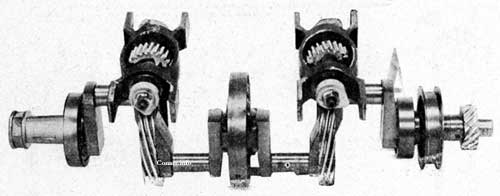 afbeelding 8 De krukas met dwarse nokken ontworpen door Laviolette in 1910