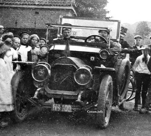 afbeelding Omnia met Spyker 1911 detail