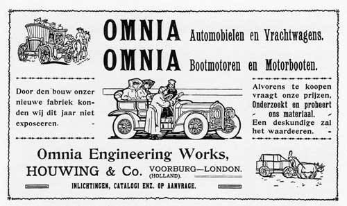 afbeelding advertentie van Omnia uit februari 1908