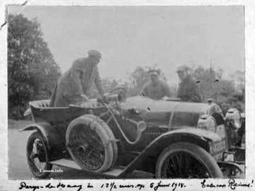 foto met tekst Parijs Den Haag 1914