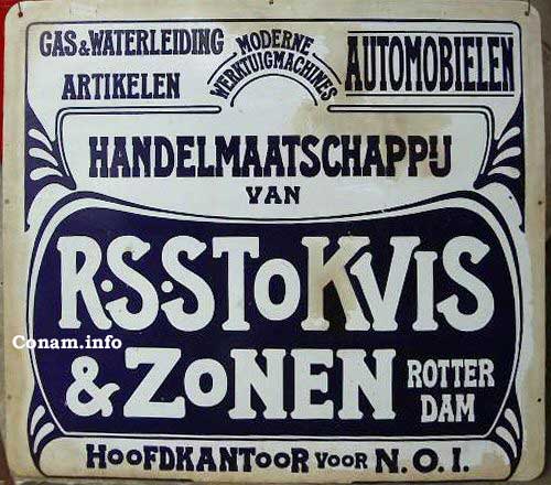 stokvis 1908 email reclamebord
