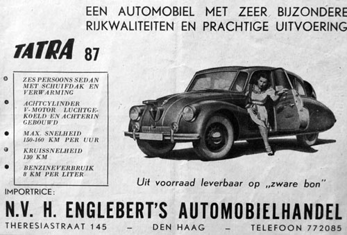 tatra 1946 Circa englebert op de bon
