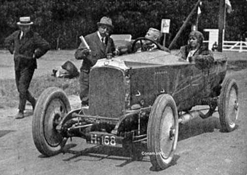 Adrian 12 Adrian als deelnemer aan de KNAC rennen te Bussum in een Delahaye