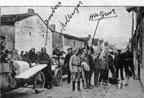 Adrian 20 Het ophalen der chassis in 1919