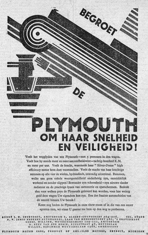 Plymouth 19291001 ceurvorst Maasbode