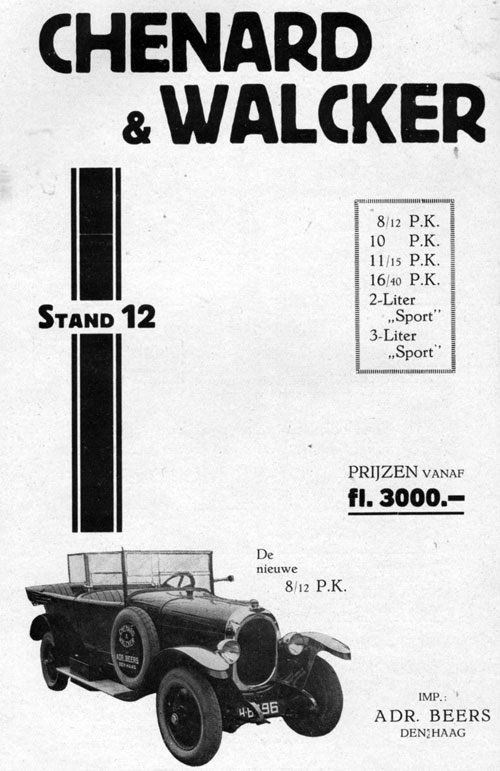 chenard walcker 19260112 beers