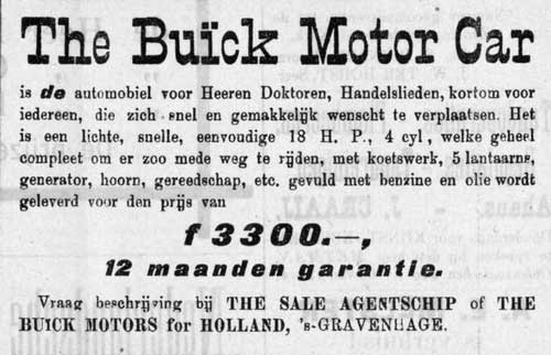 Buick 19080901 buick motors Tubantia