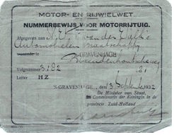 nummer bewijs